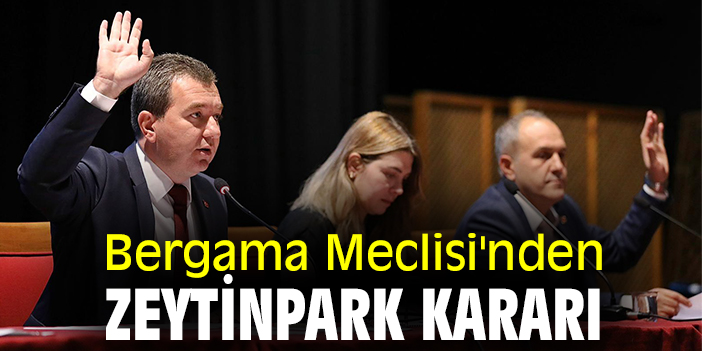 Bergama Meclisi'nden Zeytinpark kararı