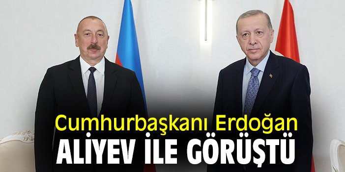 Cumhurbaşkanı Erdoğan, Aliyev İle görüştü