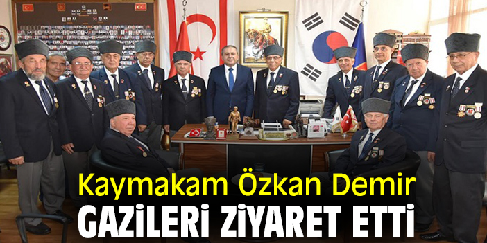 Kaymakam Özkan Demir Gazileri ziyaret etti