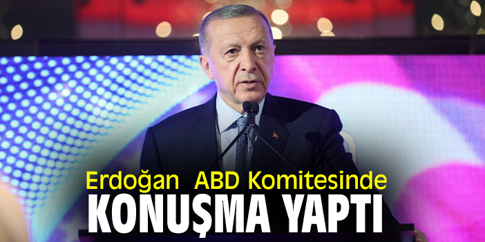 Erdoğan  ABD Komitesinde konuşma yaptı