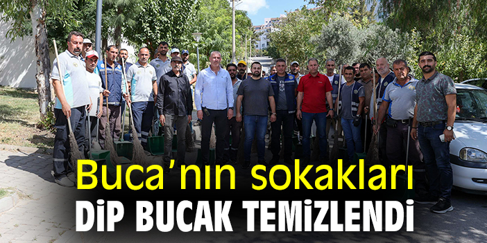 Buca sokakları dip bucak temizlendi
