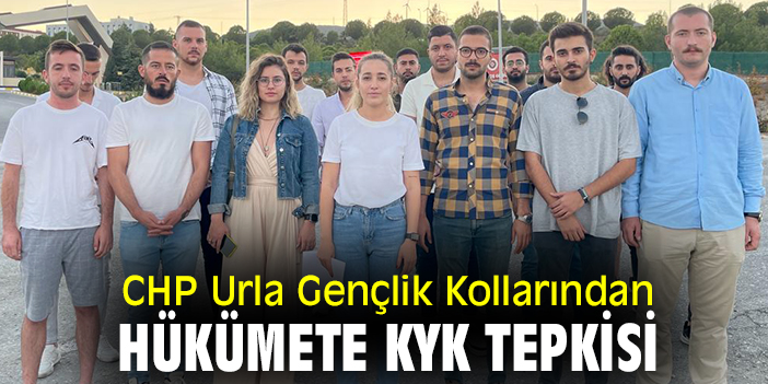CHP Urla Gençlik Kollarından hükümete KYK tepkisi