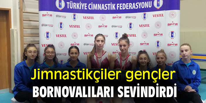 Jimnastikçi gençler, Bornovalıları sevindirdi