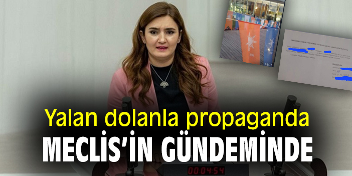 Yalan dolanla propaganda Meclis'in gündeminde