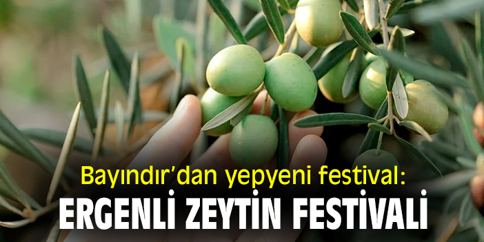Bayındır'dan yepyeni festival: Ergenli Zeytin Festivali