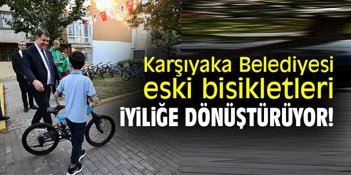 Depolarda unutulan bisikletler çocuklar için yenilendi