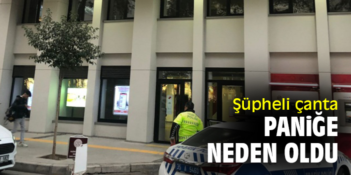 Şüpheli çanta paniğe neden oldu