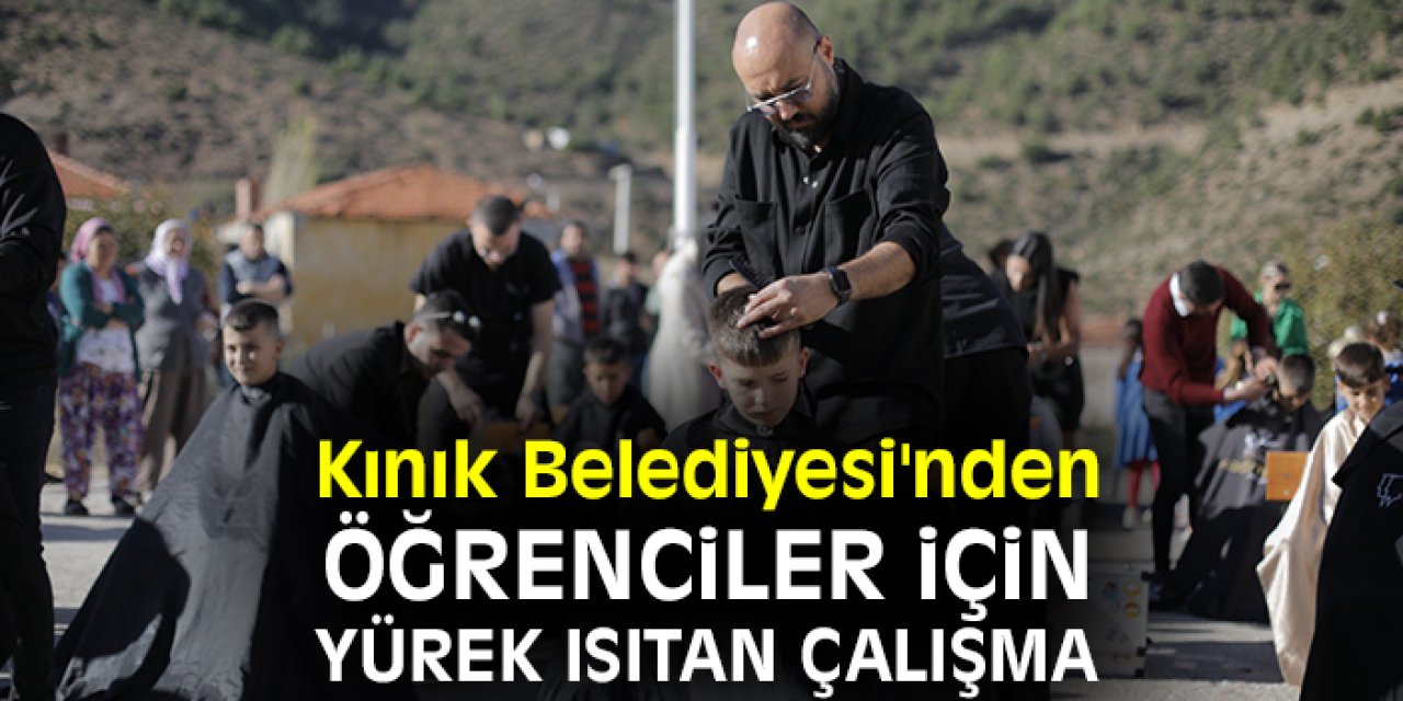 Kınık Belediyesi'nden öğrenciler için yürek ısıtan çalışma