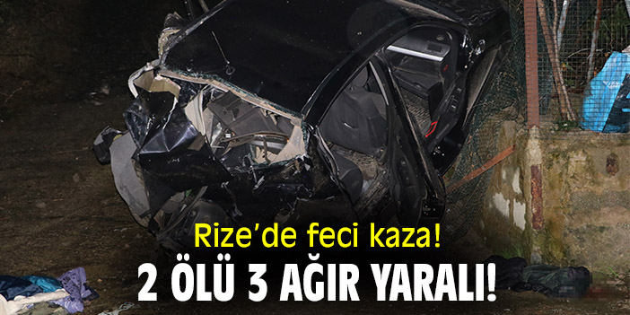 Araç 3 metrelik duvardan düştü: 2 ölü, 3 ağır yaralı