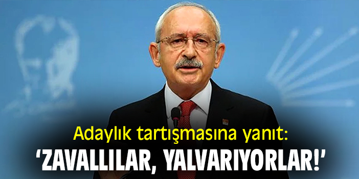 Adaylık tartışmasına yanıt: 'Zavallılar, yalvarıyorlar'