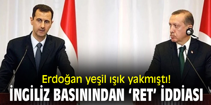 Erdoğan yeşil ışık yakmıştı! İngiliz basınından ‘ret’ iddiası