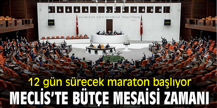 12 gün sürecek maraton başlıyor Meclis’te bütçe mesaisi zamanı