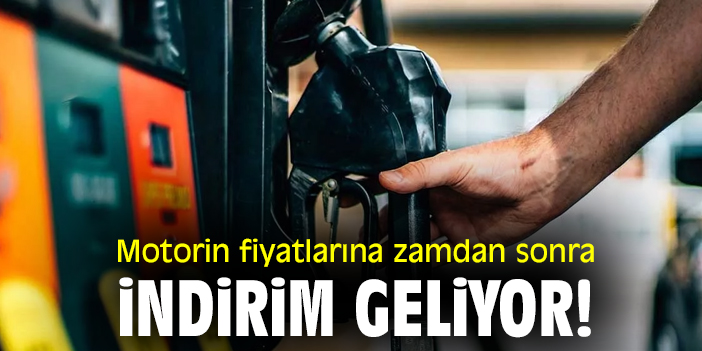 Motorin fiyatlarına zam sonrası indirim gelecek