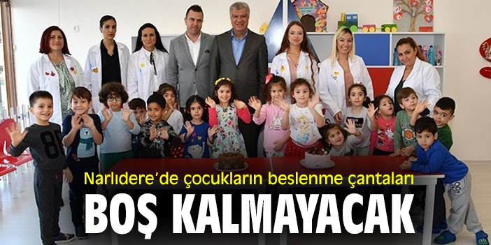 Narlıdere'de çocukların beslenme çantaları boş kalmayacak