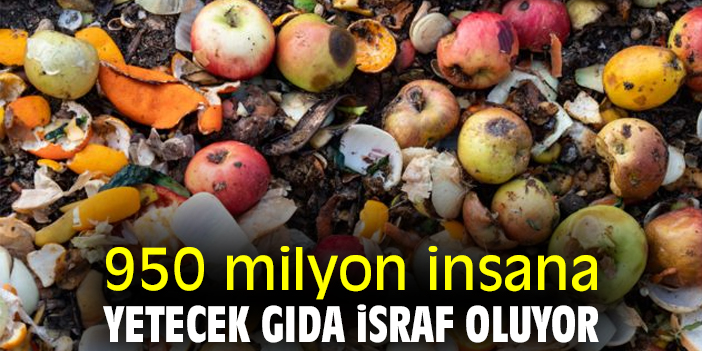 950 milyon insana yetecek gıda israf oluyor