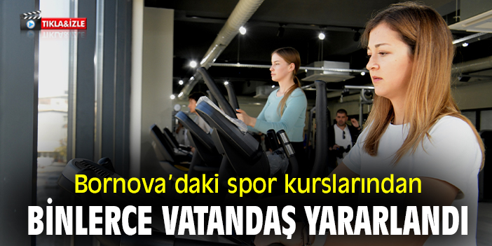 Bornova’daki spor kurslarından binlerce vatandaş yararlandı