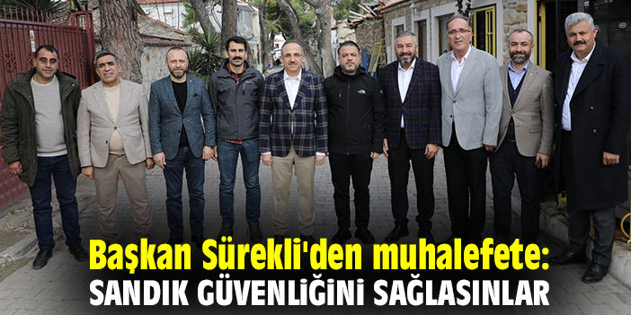 Başkan Sürekli'den muhalefete: Sandık güvenliğini sağlasınlar