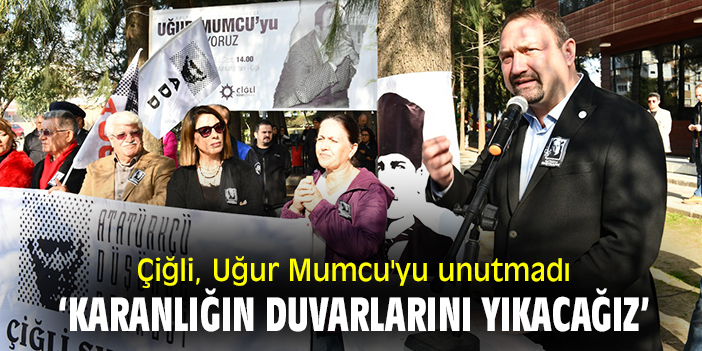 Çiğli, Uğur Mumcu'yu unutmadı: ‘Karanlığın duvarlarını yıkacağız’
