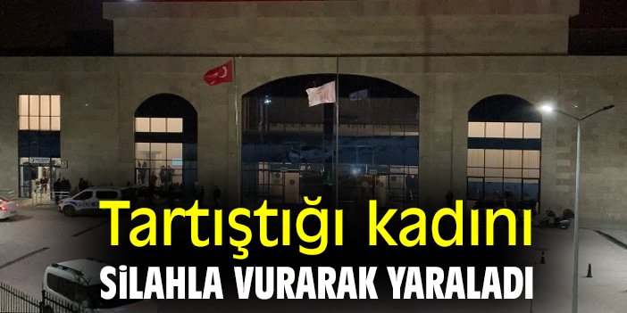 Tartıştığı kadını silahla vurarak yaraladı