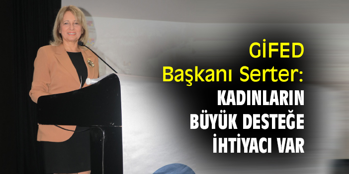GİFED Başkanı Serter: Kadınların büyük desteğe ihtiyacı var