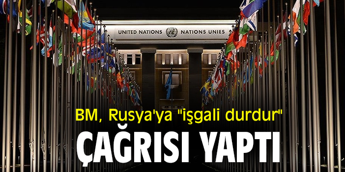BM, Rusya'ya "işgali durdur" çağrısı yaptı