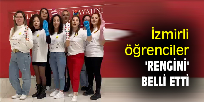 İzmirli öğrenciler 'rengini' belli etti