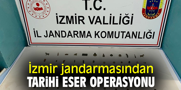 İzmir Jandarmasından tarihi eser operasyonu