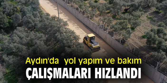 Aydın'da  yol yapım ve bakım çalışmaları hızlandı