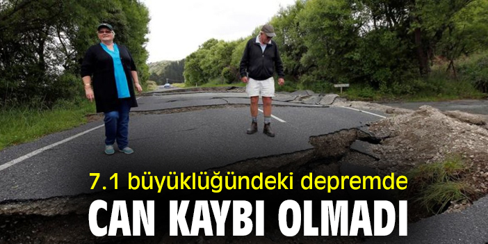 7.1 büyüklüğündeki depremde can kaybı olmadı