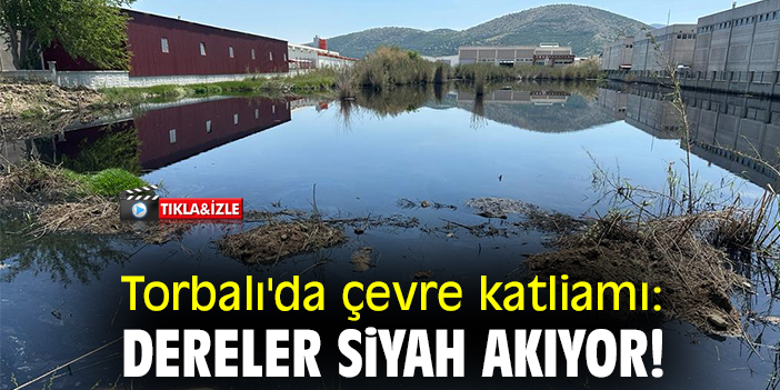Torbalı'da çevre katliamı: Dereler siyah akıyor!