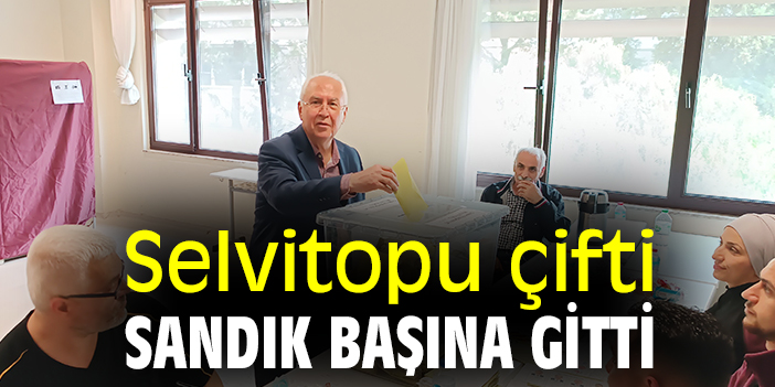 Selvitopu çifti, sandık başına gitti