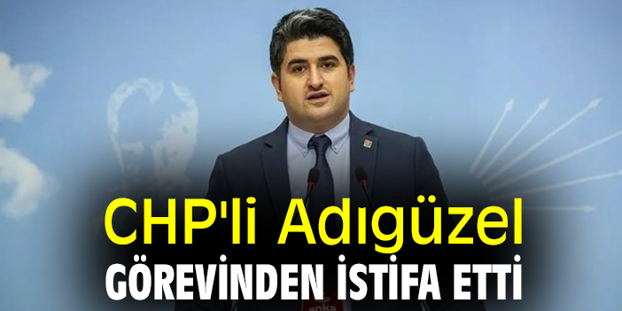 CHP'li Adıgüzel, görevinden istifa etti