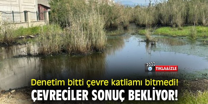 Denetim bitti çevre katliamı bitmedi! Çevreciler sonuç bekliyor!