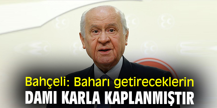 Bahçeli: Baharı getireceklerin damı karla kaplanmıştır