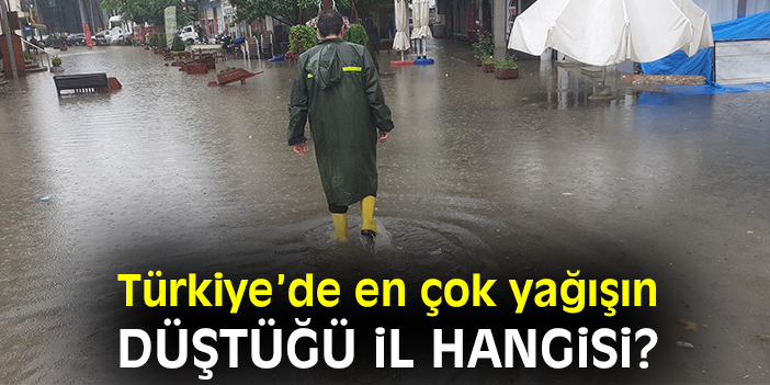 Türkiye'de en çok yağışın düştüğü il hangisi?