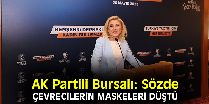 AK Partili Bursalı: Sözde çevrecilerin maskeleri düştü