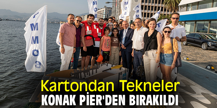 Kartondan Tekneler, Konak Pier'den bırakıldı