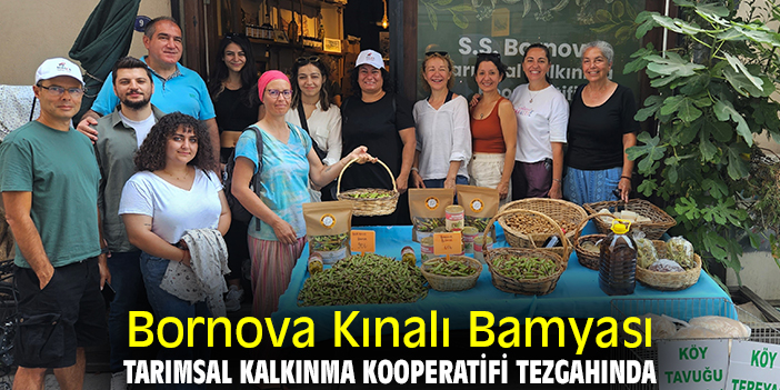 Bornova Kınalı Bamyası Tarımsal Kalkınma Kooperatifi tezgahında