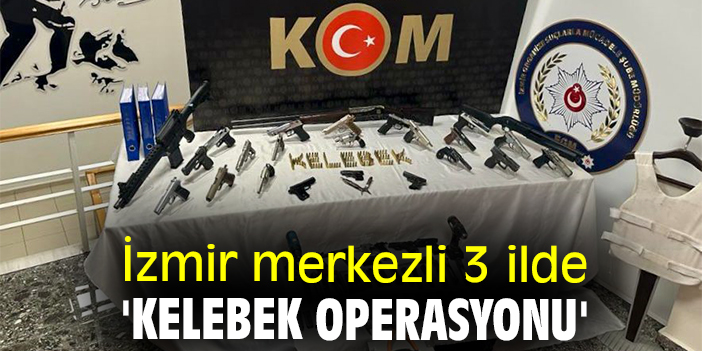 İzmir merkezli 3 ilde 'Kelebek Operasyonu'