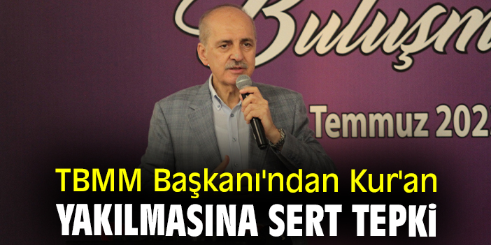 TBMM Başkanı'ndan Kur'an yakılmasına sert tepki