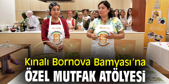 Kınalı Bornova Bamyası’na özel mutfak atölyesi
