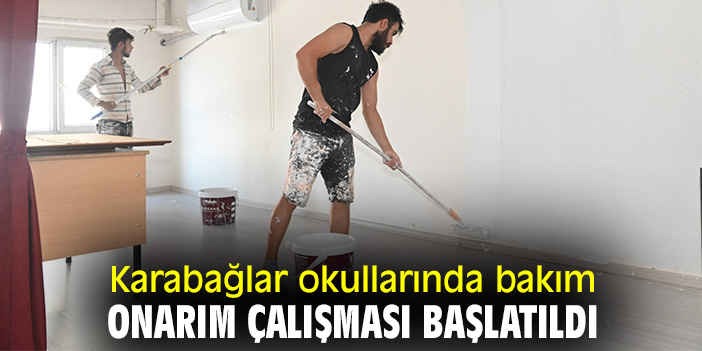 Karabağlar okullarında bakım onarım çalışması başlatıldı