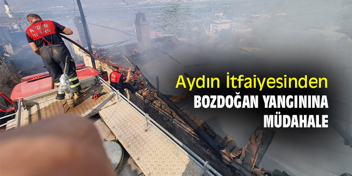 Aydın İtfaiyesinden Bozdoğan yangınına müdahale