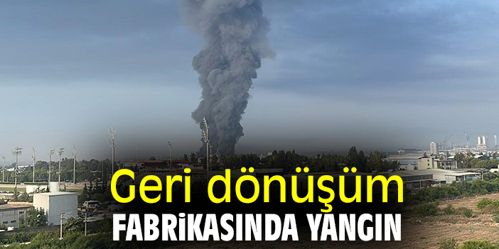 Geri dönüşüm fabrikasında yangın