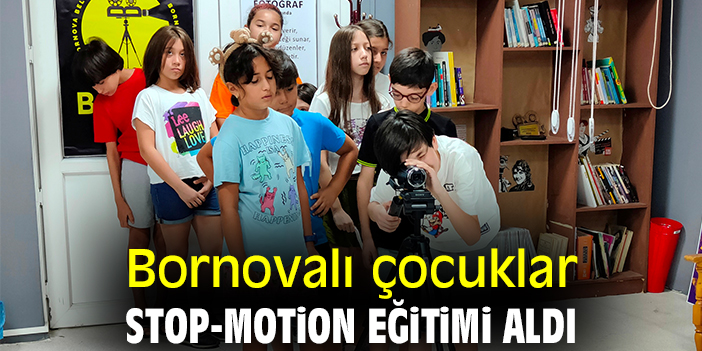 Bornovalı çocuklar stop-motion eğitimi aldı