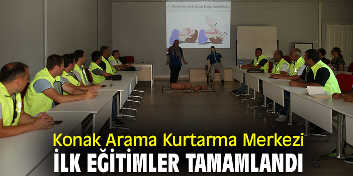 Konak Arama Kurtarma Merkezi ilk eğitimler tamamlandı