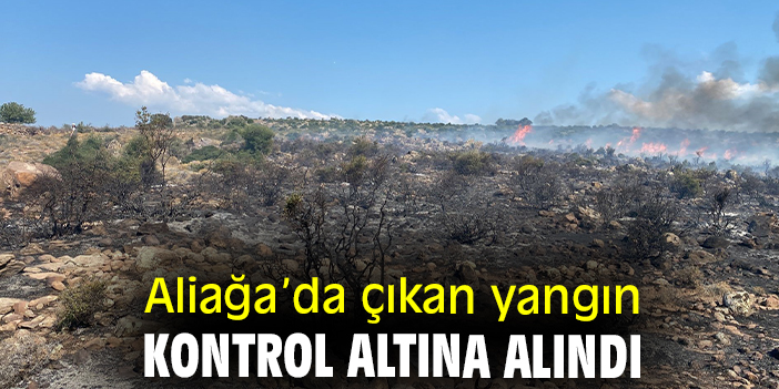 Aliağa’da çıkan yangın kontrol altına alındı