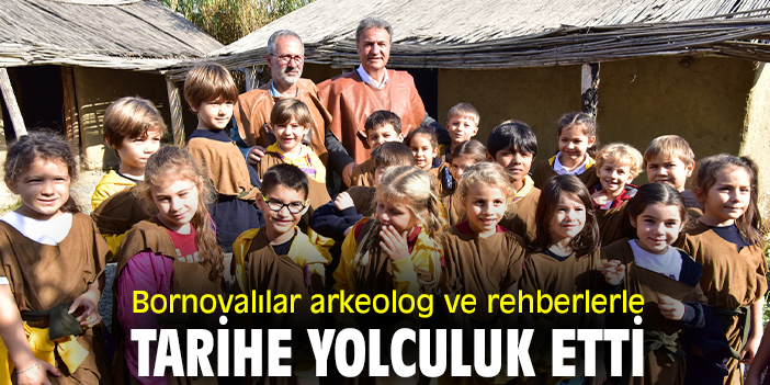 Bornovalılar arkeolog ve rehberlerle tarihe yolculuk etti