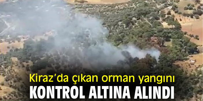 Kiraz’da çıkan orman yangını kontrol altına alındı