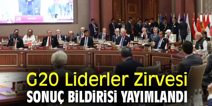 G20 Liderler Zirvesi Sonuç Bildirisi yayımlandı